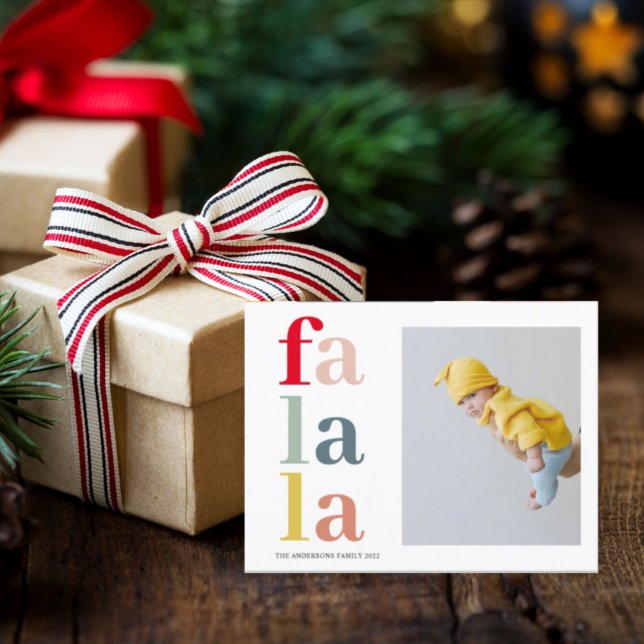 Postal Falala Y Foto Coloridas | Felices fiestas (Subido por el creador)