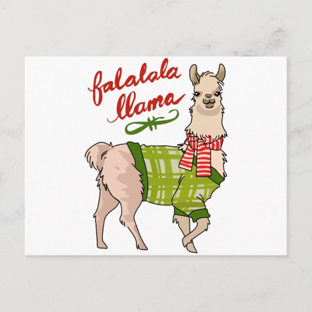 Postal Falalala Llama (Anverso)