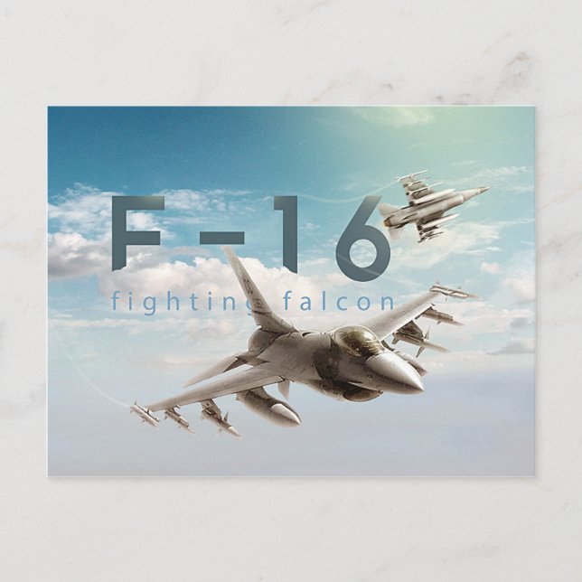 Postal Falcon de combate F-16 (Anverso)