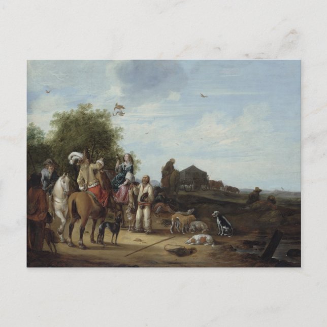 Postal Falconería (Anverso)