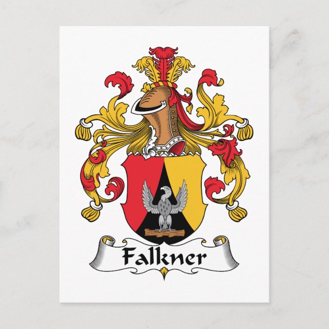 Postal Falkner Family Crest (Anverso)