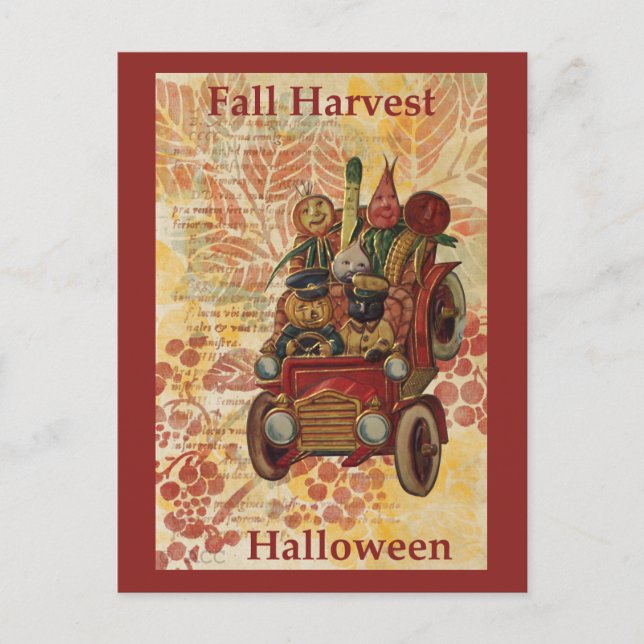 Postal Fall Harvest Halloween (Anverso)