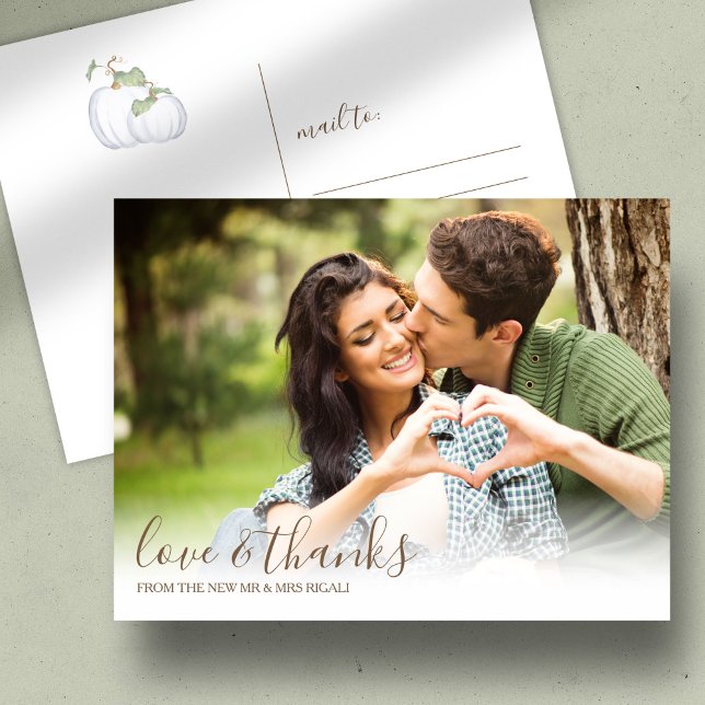 Postal Fall Love and Gracias Picture (Subido por el creador)
