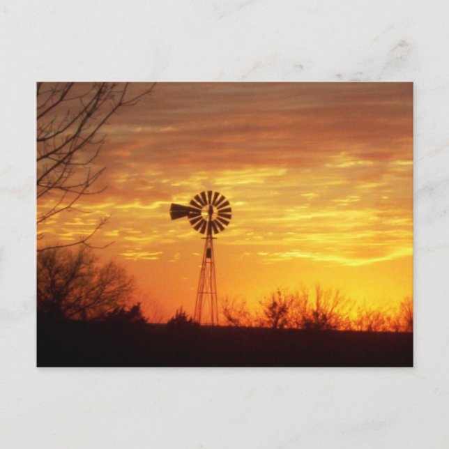 Postal Fall Sunset (Anverso)