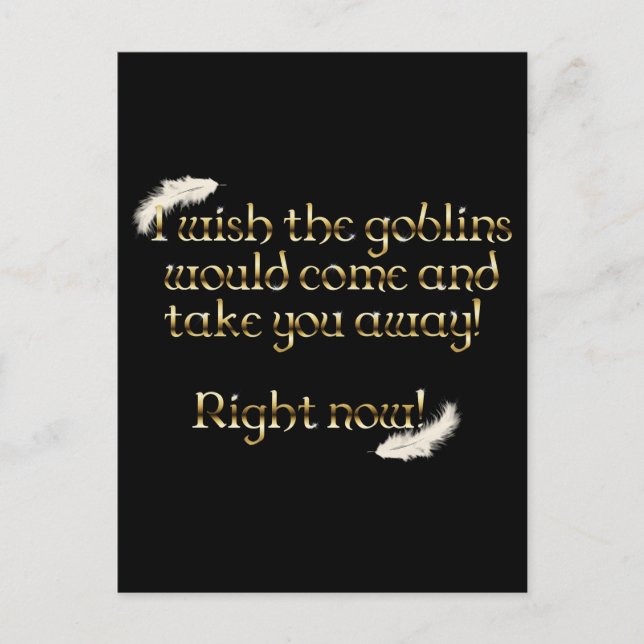 Postal Falln Goblins Te Lleva (Anverso)