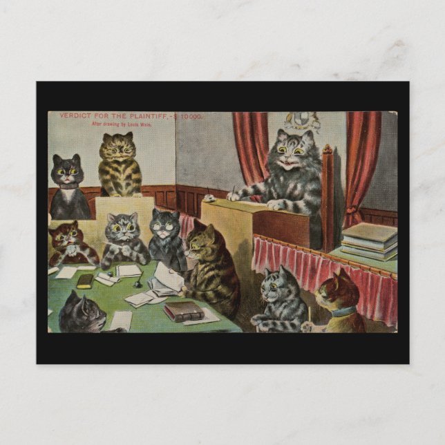 Postal Fallo a favor del demandante, $10000 (Anverso)