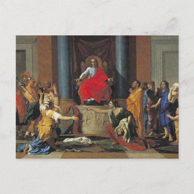 Postal Fallo de Salomón, 1649 (Anverso)