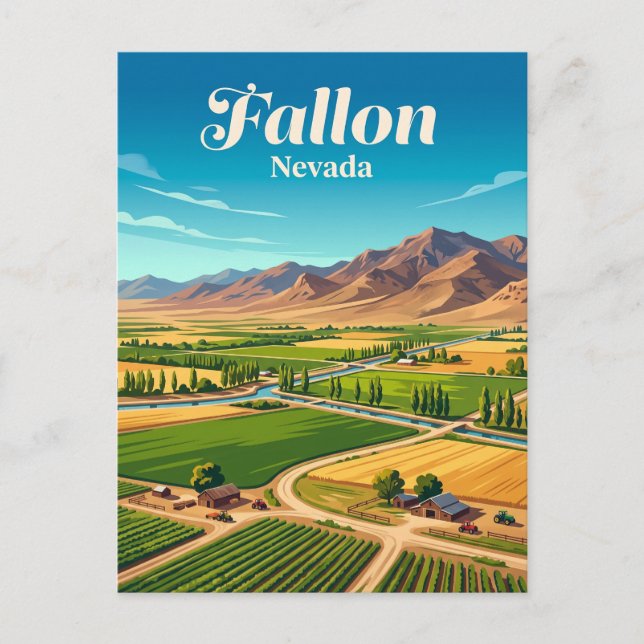 Postal Fallon, Nevada (Anverso)