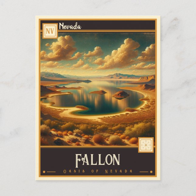 Postal Fallon, Nevada | Vintage (Anverso)