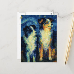 Postal Falsos pastores australianos de Van Gogh