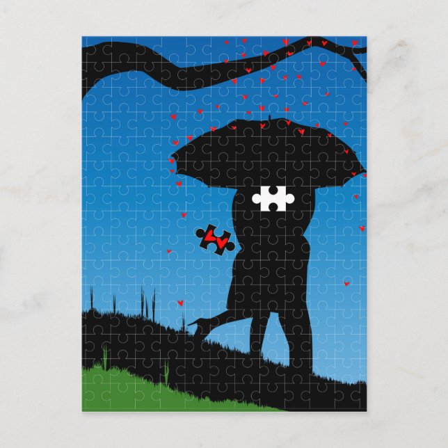 Postal Falta el corazón (Anverso)