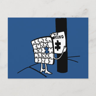 Postal Falta el rompecabezas