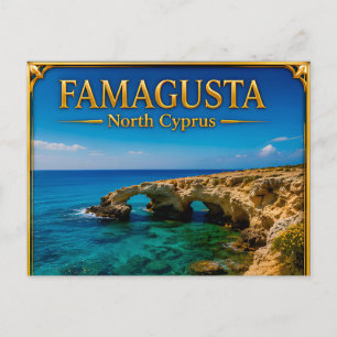 Postal Famagusta Norte de Chipre Recuerdo de Viaje Coster