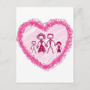 Postal familia cardíaca