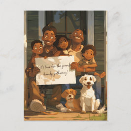 Postal Familia de Acogida Grande