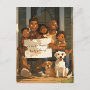 Postal Familia de Acogida Grande