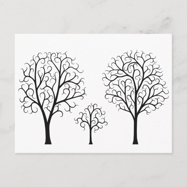 Postal Familia de árbol (Anverso)