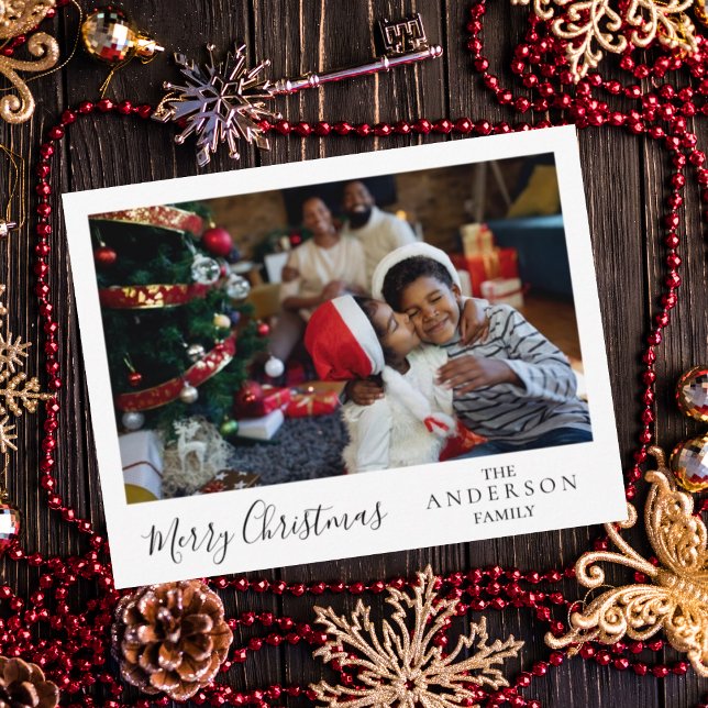 Postal Familia de árboles de Navidad personalizada (Subido por el creador)