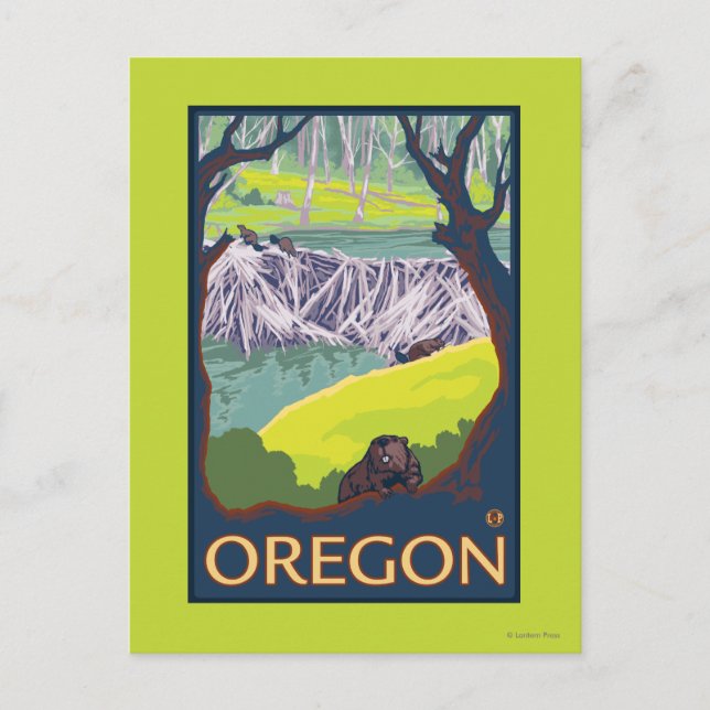 Postal Familia de Beavers (Anverso)