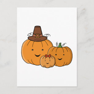 Postal Familia de Calabaza