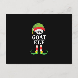 Postal Familia de Fiestas de Grupo de Navidad de Cabra El