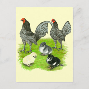 Postal Familia de juegos Blue Old English