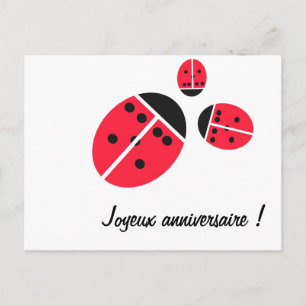 Postal familia de la mariquita