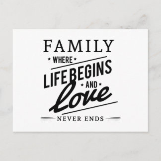 Postal Familia: Donde la vida empieza y el amor nunca ter