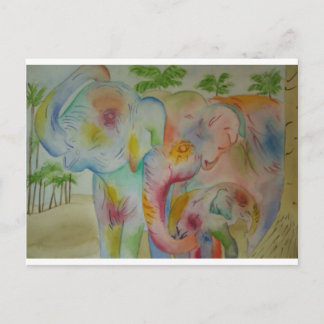 Postal Familia Elephant