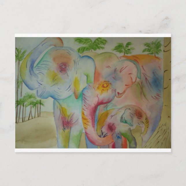 Postal Familia Elephant (Anverso)