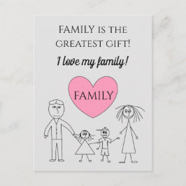 Postal FAMILIA es el regalo más grande