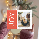 Postal Familia fotográfica de navidades | Naranja Joy Hol<br><div class="desc">Familia fotográfica de navidades | Naranja Joy Holiday</div>