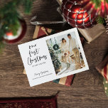 Postal Familia fotográfica de navidades | Nuestra Primera<br><div class="desc">Familia fotográfica de navidades | Nuestra Primera Navidad</div>