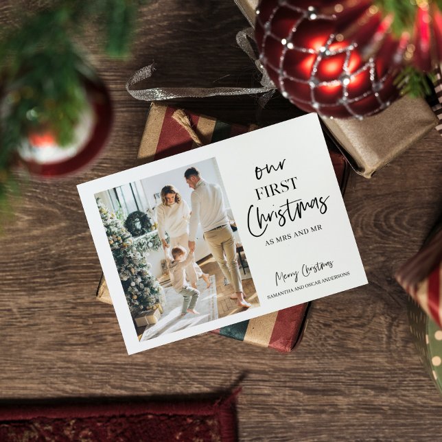 Postal Familia fotográfica de navidades | Nuestra Primera (Subido por el creador)