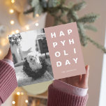Postal Familia fotográfica de navidades | Pink Felices Fi<br><div class="desc">Familia fotográfica de navidades | Pink Felices Fiestas</div>
