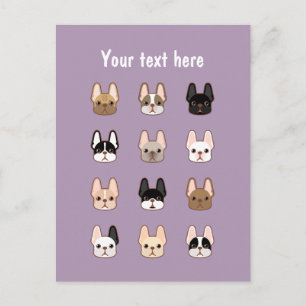 Postal Familia Frenchies