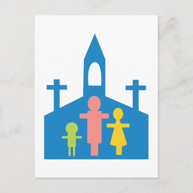 Postal Familia Iglesia (Anverso)
