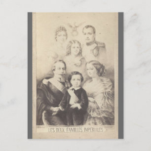 Postal Familia imperial Bonaparte de Francia #001F