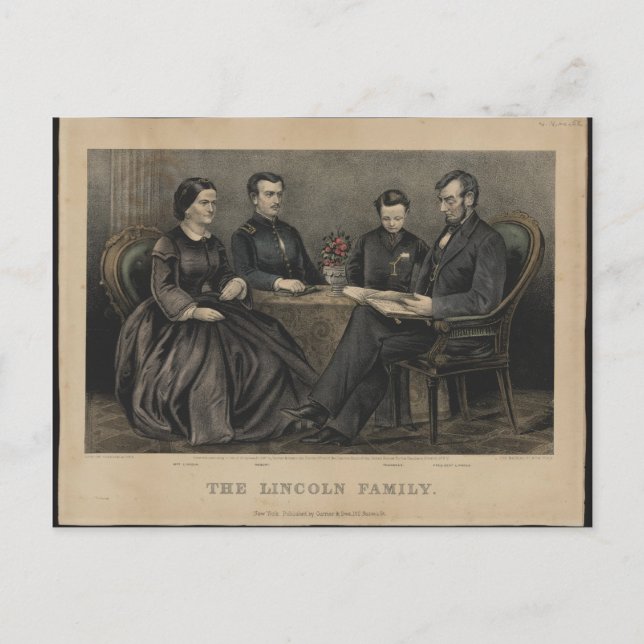 Postal Familia Lincoln (Anverso)