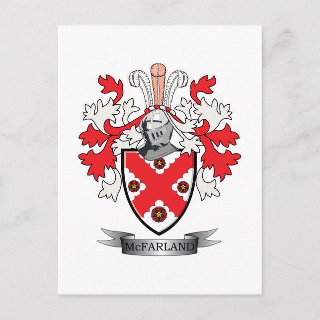 Postal Familia McFarland Crest Coat of Arms (Anverso)