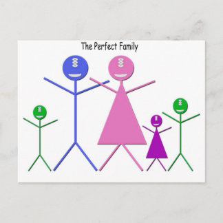 Postal Familia Monster (2 niños, 1 Chica)