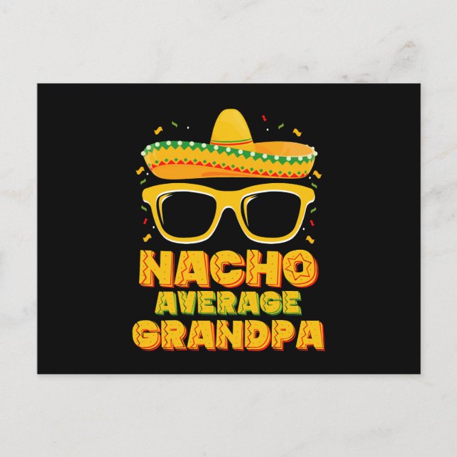 Postal Familia Nacho Promedio Abuelo Cinco De Mayo (Anverso)