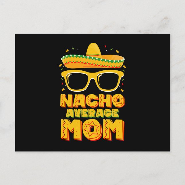Postal Familia Nacho Promedio de Mamá Cinco De Mayo (Anverso)