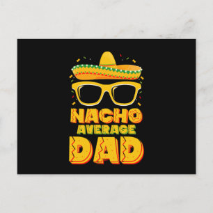 Postal Familia Nacho Promedio de Papá Cinco De Mayo