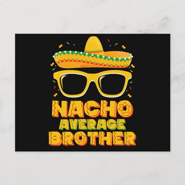 Postal Familia Nacho Promedio Hermano Cinco Mayo (Anverso)