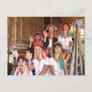 Postal Familia Padaung