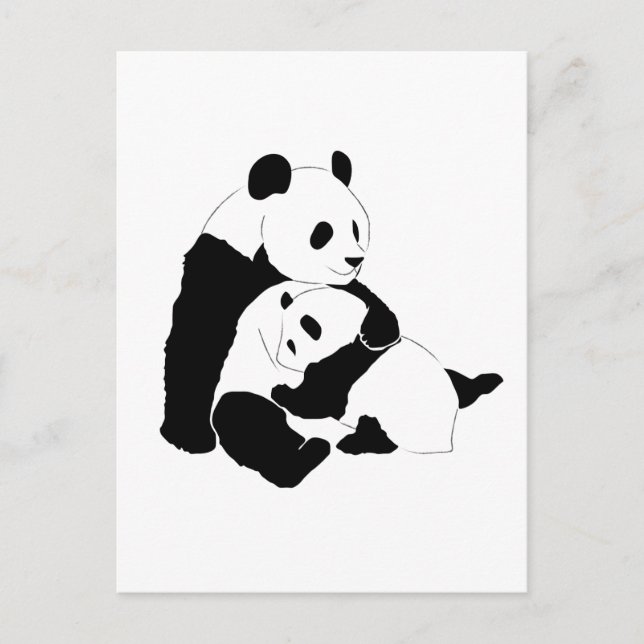 Postal Familia Panda (Anverso)