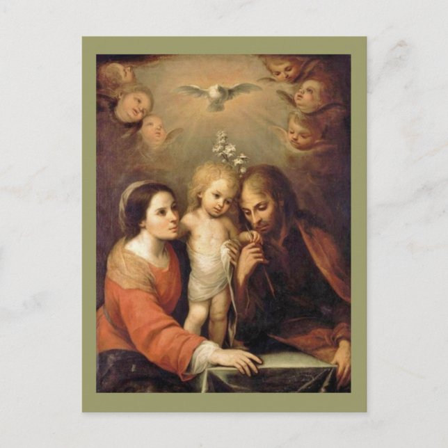 Postal Familia Santa - Sacrada Familia (Anverso)