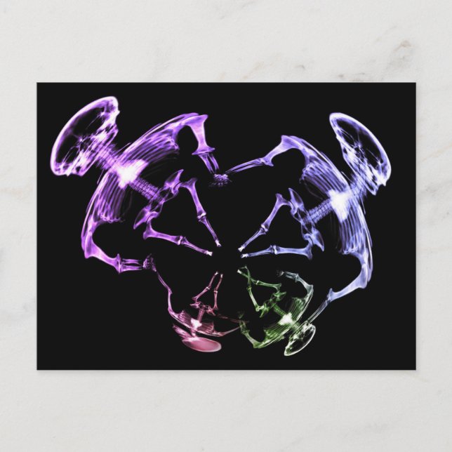 Postal Familia Skeleton Stretched X-Ray 1 (Anverso)