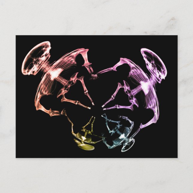 Postal Familia Skeleton Stretched X-Ray 3 (Anverso)